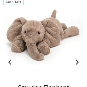 Jellycat Smudge Elephant Plush Toy - Brown